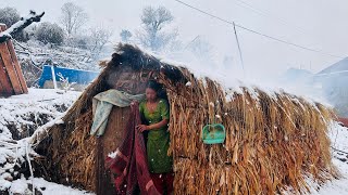 Best Life in The Nepali Himalayan Village During The Winter । Documentary Video Snowfall Time [upl. by Guglielmo]