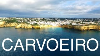 Carvoeiro aerial view Algarve  Portugal [upl. by Chaim]