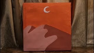 Painting On Canvas Easy Painting On Canvas Easy Mountain Painting For Beginners [upl. by Anitserp]