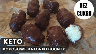 KETO BOUNTY  Jak zrobić keto batony kokosowe bez cukru [upl. by Gurevich]