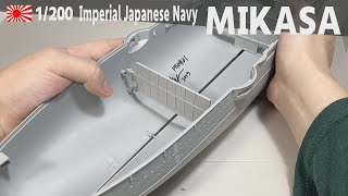 2 1200 IJN MIKASA Part 2 ships bottom [upl. by Freed724]