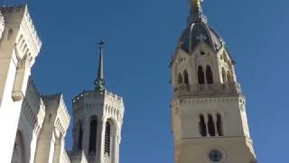 La basilique de Fourvière à la fin de la messe de limmaculée Conception  8 Décembre 2016 [upl. by Assiran143]