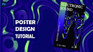 Create Stunning Abstract Posters in Photoshop Tutorial [upl. by Gawlas]