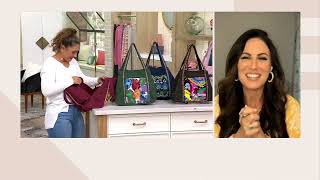 America Beyond Triple Entry Embellished Shoulder Bag on QVC [upl. by Spillihp]