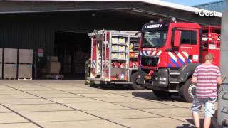 Medewerkers van houtfabriek in Haaksbergen blussen brand in machine [upl. by Laband59]