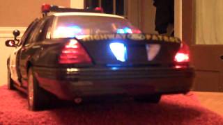 118 CHP Crown Victoria with Simulated Rotator Lightbar and Flashing Strobe PCB LEDs [upl. by Ynner]