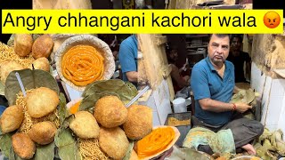 Kolkata’s Most Viral Angry Lali Chhangani Club Kachori😡 Only ₹40  Street Food India [upl. by Ativet]