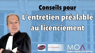 Comment préparer lentretien préalable au licenciement [upl. by Ahsiyk]