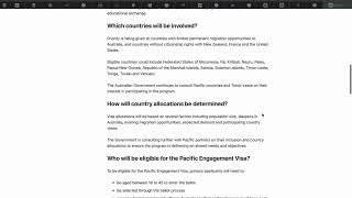 PACIFIC ENGAGEMENT VISA 192 [upl. by Leummas634]