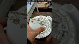 Bone China Tea Set 24 Pieces  Crockery Super Best Wholesale Market Pakistan Noor Sitara Traders Fsd [upl. by Enilarac982]