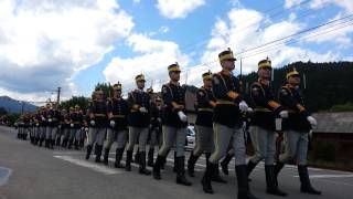 Parada regimentului de GARDA SI PROTOCOL MIHAI VITEAZU la Tulghes jud Harghita26062014 [upl. by Akcirehs775]