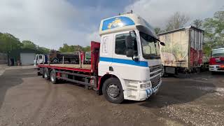 daf cf75 310 flatbed yx11 obw video [upl. by Nessa]