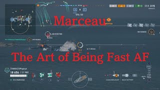 World of Warships Legends Marceau The Art of Being Fast AF [upl. by Rodoeht]