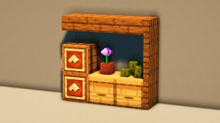 Cool Kitchen Decoration In Minecraft [upl. by Nomelihp]