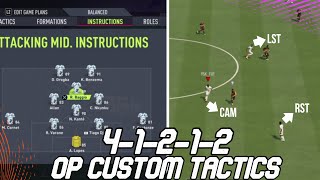 FIFA 22 META FORMATION 41212 CUSTOM TACTICS AFTER PATCH Best Instructions amp Custom Tactics [upl. by Naols]