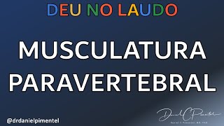 Musculatura paravertebral  DEU NO LAUDO do exame de coluna [upl. by Etezzil]