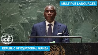 🇬🇶 Equatorial Guinea  Vice President Addresses United Nations General Debate 78th Session  UNGA [upl. by Bushore]