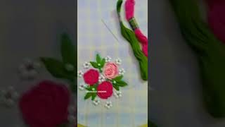 Handwork Embroidery bullion rosetrendingsuitembroidery bullionstitch ‎handworkkembroidery [upl. by Mayman]