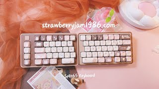 CREAMY KEYBOARD TYPING ASMR  blockboy split65 ergonomic chocolate mechanical keeb  satisfying [upl. by Ssegrub814]