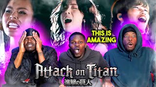 RAP FANS REACTS TO ATTACK ON TITAN Suite  Hiroyuki Sawano Project emU [upl. by Alarice14]