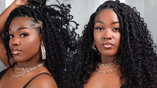 THE BESTEASY KNOTLESS CROCHET GODDESS FAUX LOC TUTORIAL  PROTECTIVE STYLE [upl. by Euqirne806]