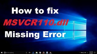 FIX WAMP Installation error msvcr120dll msvcr110dll missing [upl. by Falo]