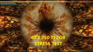 Furmark GPU Stress test  GTX 750 TI 2GB  Nvidea [upl. by Dettmer]