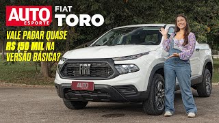 FIAT TORO ENDURANCE como é a versão de entrada da picape rival de Montana e Oroch [upl. by Annoyik]