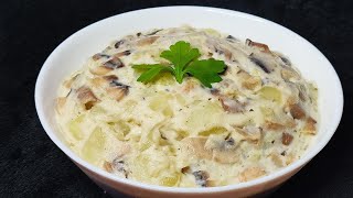 Salată de ciuperci cu maioneza si usturoide post🍄🥔Ensalada vegana de champiñones [upl. by Atnwahs898]