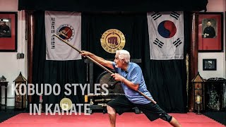 Different Styles of Kobudo Bunkai and Stances in Karate with Sensei Benavides [upl. by Drisko947]