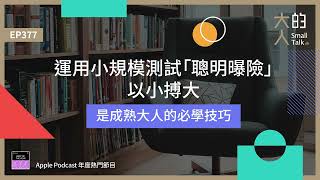 EP377 運用小規模測試「聰明曝險」，以小搏大，是成熟大人的必學技巧｜大人的Small Talk [upl. by Nehcterg60]