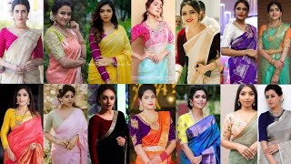 Top 20 Contrast Saree And Blouse Colour Combination Ideas  Mix And Match Ideas For Saree Blouse [upl. by Louella]