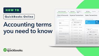 Accounting terms you need to know  QuickBooks Online [upl. by Lombardy598]