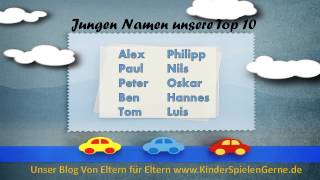 Baby Kinder Namen Meine Top 10 für Jungen [upl. by Siderf244]