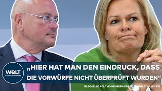 SCHÖNBOHMAFFÄRE Faeser in Kritik – ExCybersicherheitschef unrechtmäßig gefeuert  WELT Thema [upl. by Yliah]