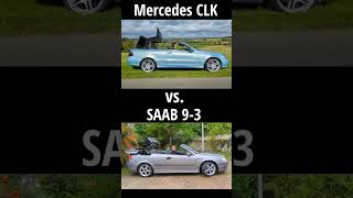 Mercedes CLK vs SAAB 93 Convertible Roof Race [upl. by Cami]