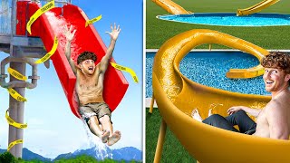 1 VS 1000000 Waterslide in my Theme Park [upl. by Lek]