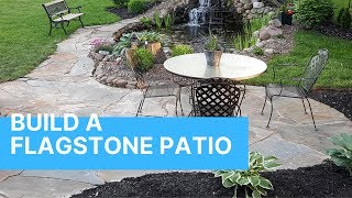 How to build a flagstone patio  A Helpful Guide [upl. by Tuck]