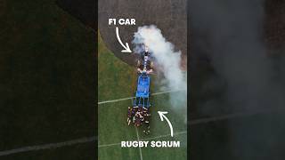 F1 Car VS Rugby Scrum [upl. by Ymirej470]