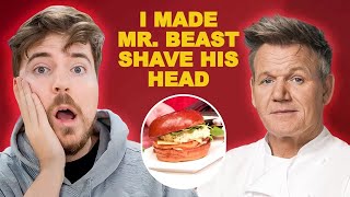 The Gordon Ramsay Sandwich That Made MrBeast Shave His Head  Scrambled [upl. by Nissie435]