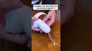 How to change the battery on an oculus quest 2 controller oculusquest2 quest2 vr shorts [upl. by Bolt]