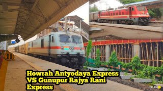 HOWRAH ANTYODAYA EXPRESS AND GUNUPUR RAJYA RANI EXPRESS HIGH SPEED TRAIN ll INDIAN RAILWAY [upl. by Nylisoj665]