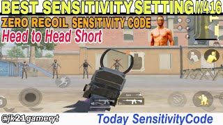 Bgmi sensitivity code today M416Red  BGMI sensitivity settings 2024 gyroscope androidbgmicontrol [upl. by Ylrak]