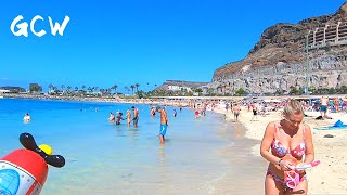 Gran Canaria Amadores Beach Walk Spain 4K Canary Islands [upl. by Biancha]