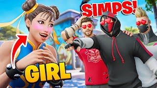 Pretending To be A Girl goes Wrong 😳 Fortnite Party Royale [upl. by Kaenel]