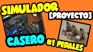 PROYECTO Pedales Caseros Para Simulador PC  Simulador Casero Para PC 1  Cockpit DIY [upl. by Obadias]