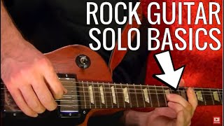 Rock Guitar Solo Basics Guitar Lesson Easy [upl. by Karmen104]