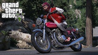 【GTA5】カワサキ Z1000 A1で爆走してみた MOD [upl. by Suilenroc]