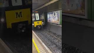 Tyne and Wear Metro Green line 4085 arriving at Gateshead for Airport [upl. by Anelagna]