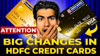 HDFC Bank Credit Cards Huge Changes Announced  HDFC Credit Card Charges 2024 [upl. by Elson426]